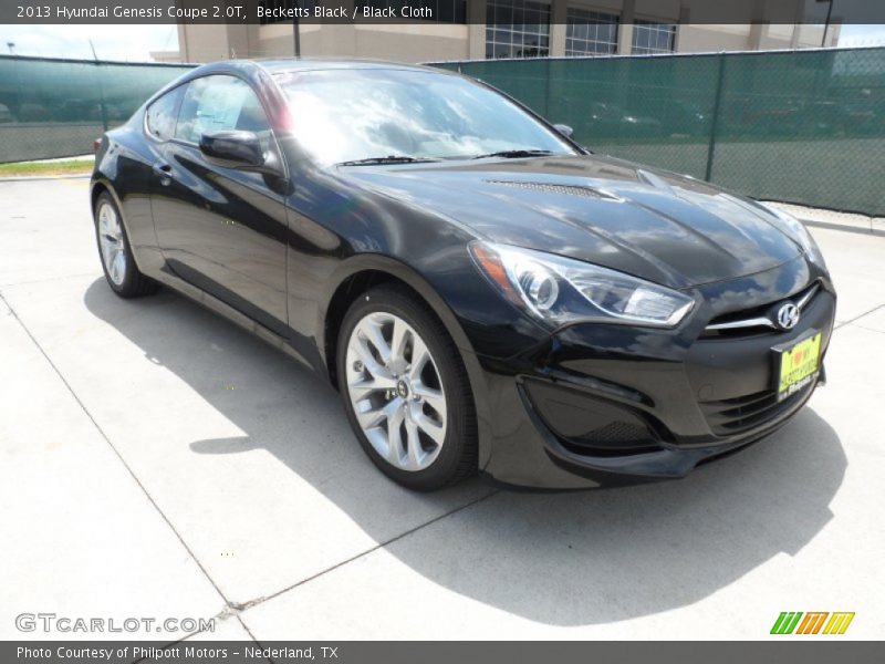 Becketts Black / Black Cloth 2013 Hyundai Genesis Coupe 2.0T