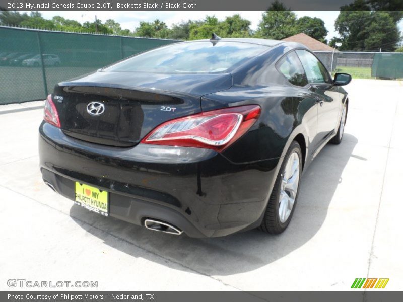 Becketts Black / Black Cloth 2013 Hyundai Genesis Coupe 2.0T