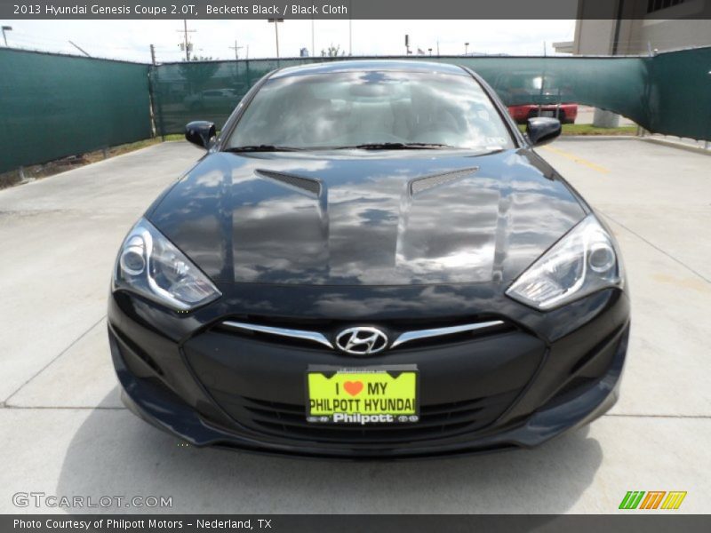 Becketts Black / Black Cloth 2013 Hyundai Genesis Coupe 2.0T