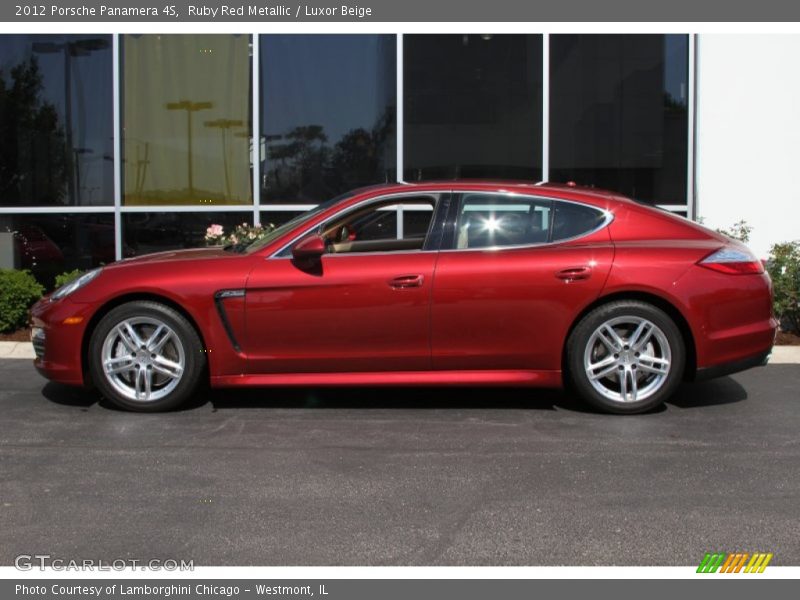 Ruby Red Metallic / Luxor Beige 2012 Porsche Panamera 4S