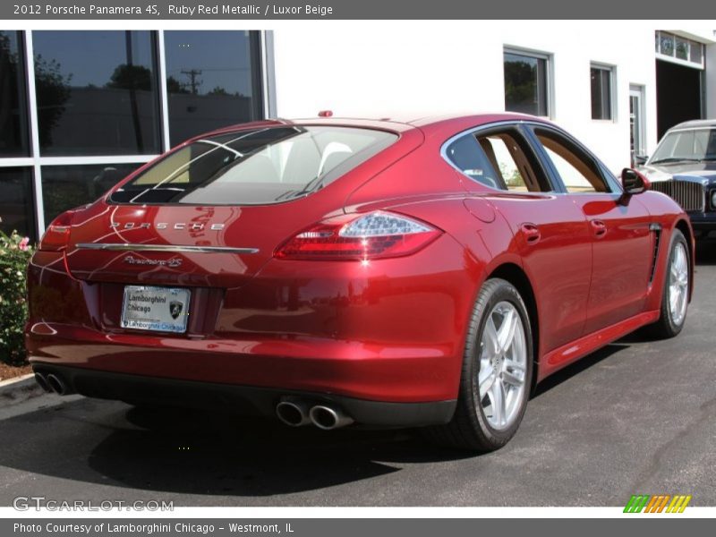 Ruby Red Metallic / Luxor Beige 2012 Porsche Panamera 4S