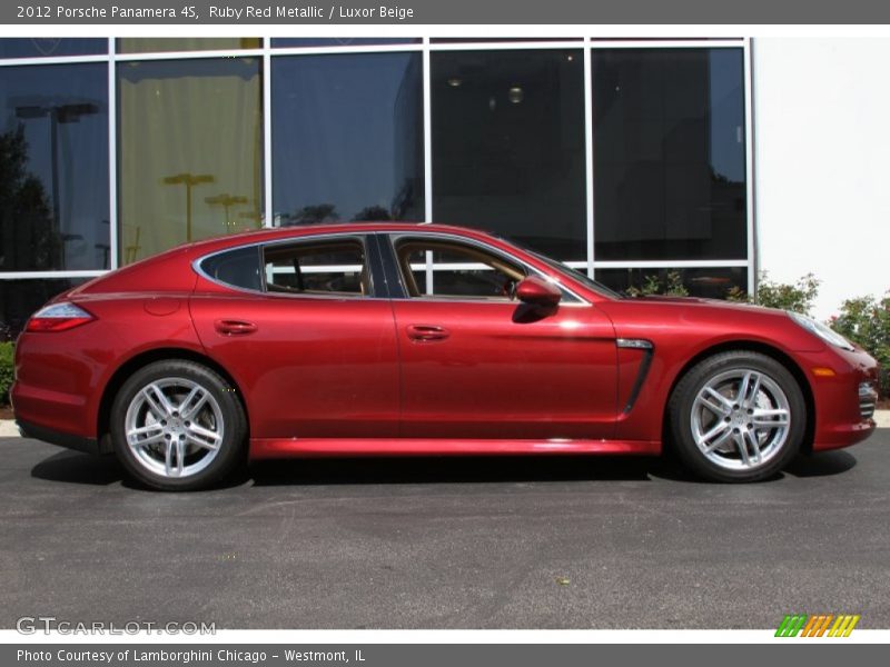Ruby Red Metallic / Luxor Beige 2012 Porsche Panamera 4S