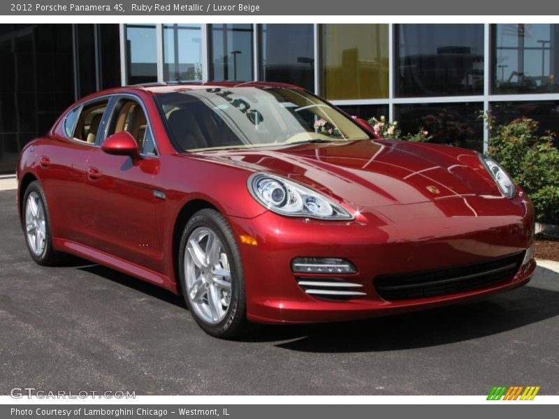 Ruby Red Metallic / Luxor Beige 2012 Porsche Panamera 4S