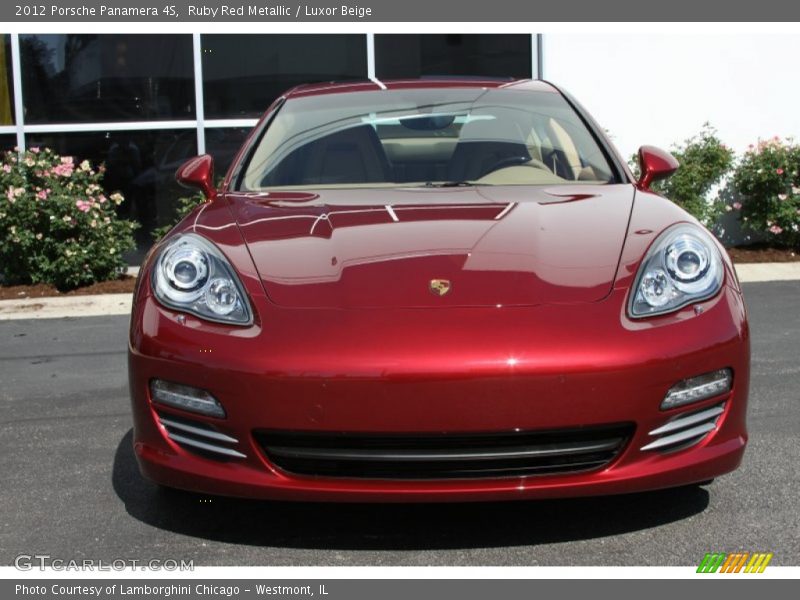 Ruby Red Metallic / Luxor Beige 2012 Porsche Panamera 4S