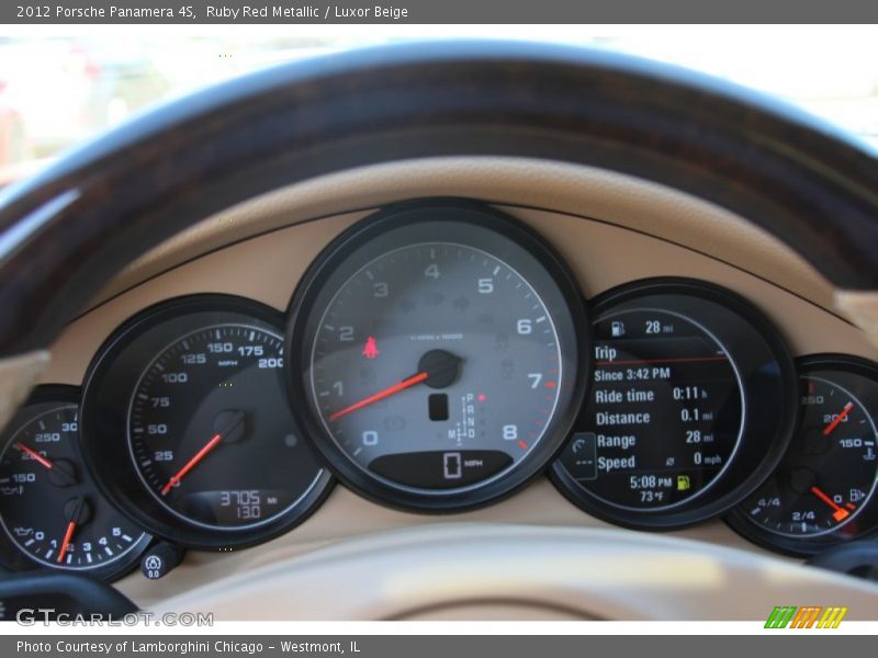  2012 Panamera 4S 4S Gauges