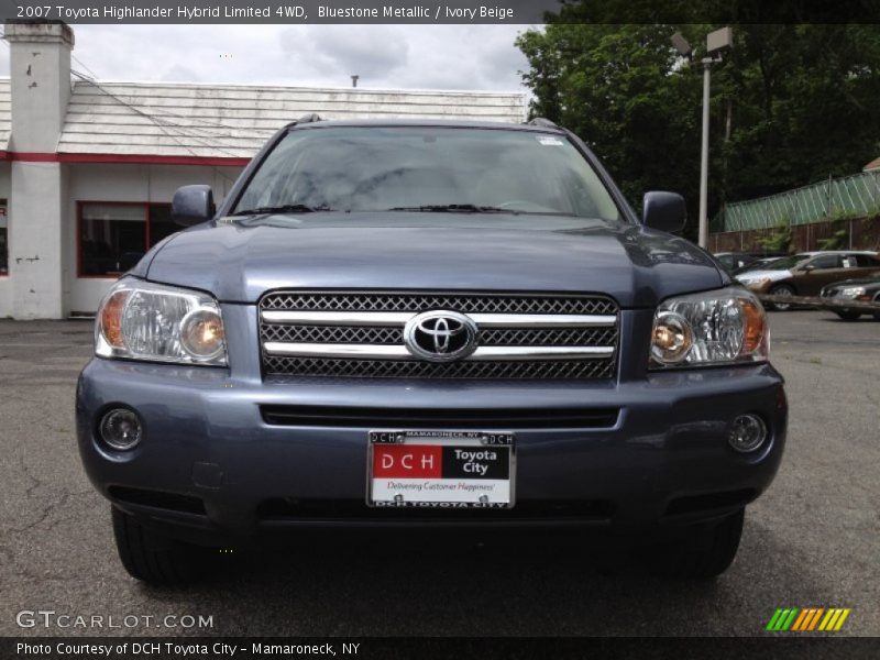 Bluestone Metallic / Ivory Beige 2007 Toyota Highlander Hybrid Limited 4WD