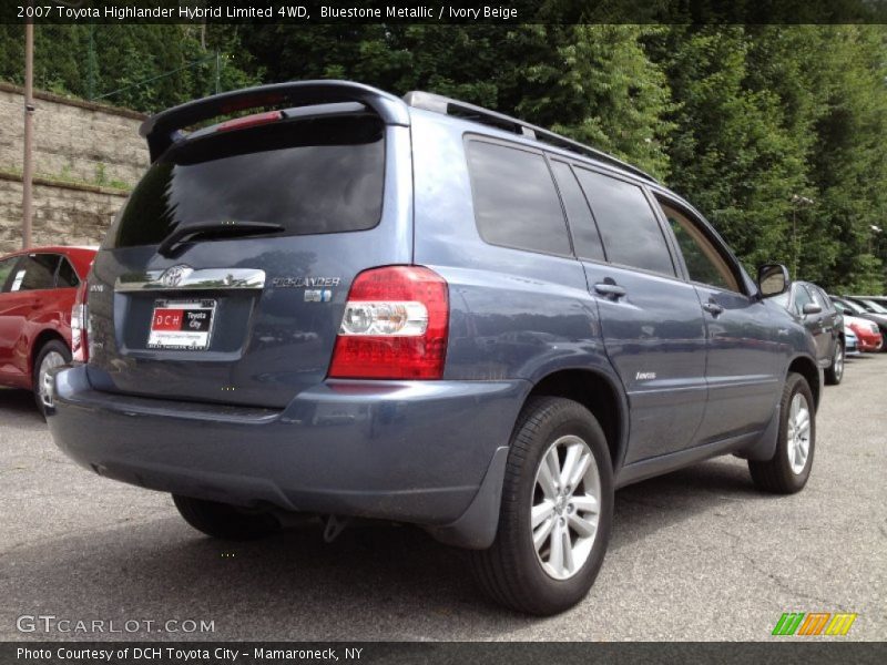 Bluestone Metallic / Ivory Beige 2007 Toyota Highlander Hybrid Limited 4WD