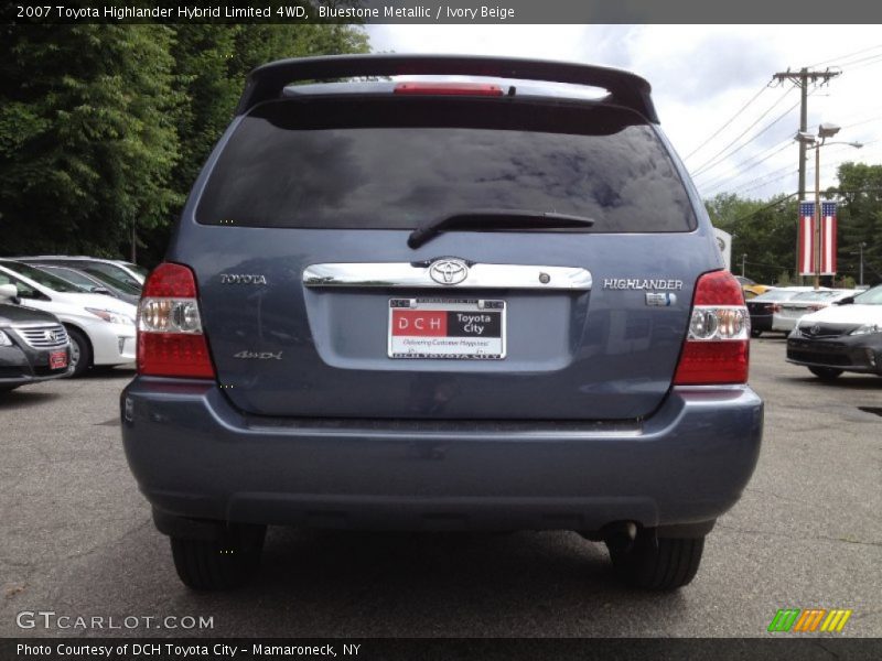 Bluestone Metallic / Ivory Beige 2007 Toyota Highlander Hybrid Limited 4WD