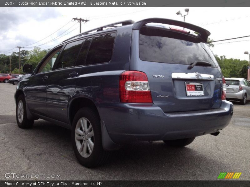 Bluestone Metallic / Ivory Beige 2007 Toyota Highlander Hybrid Limited 4WD