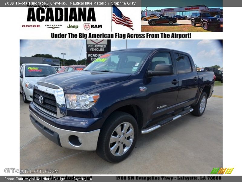 Nautical Blue Metallic / Graphite Gray 2009 Toyota Tundra SR5 CrewMax