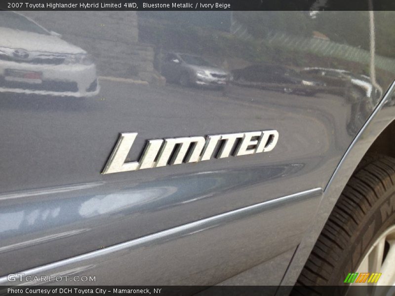 Bluestone Metallic / Ivory Beige 2007 Toyota Highlander Hybrid Limited 4WD
