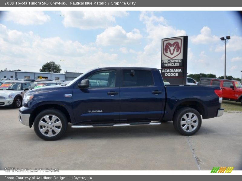 Nautical Blue Metallic / Graphite Gray 2009 Toyota Tundra SR5 CrewMax