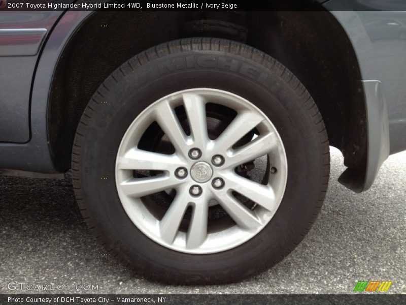 Bluestone Metallic / Ivory Beige 2007 Toyota Highlander Hybrid Limited 4WD