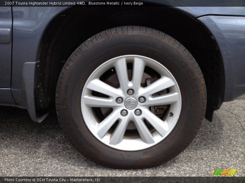 Bluestone Metallic / Ivory Beige 2007 Toyota Highlander Hybrid Limited 4WD