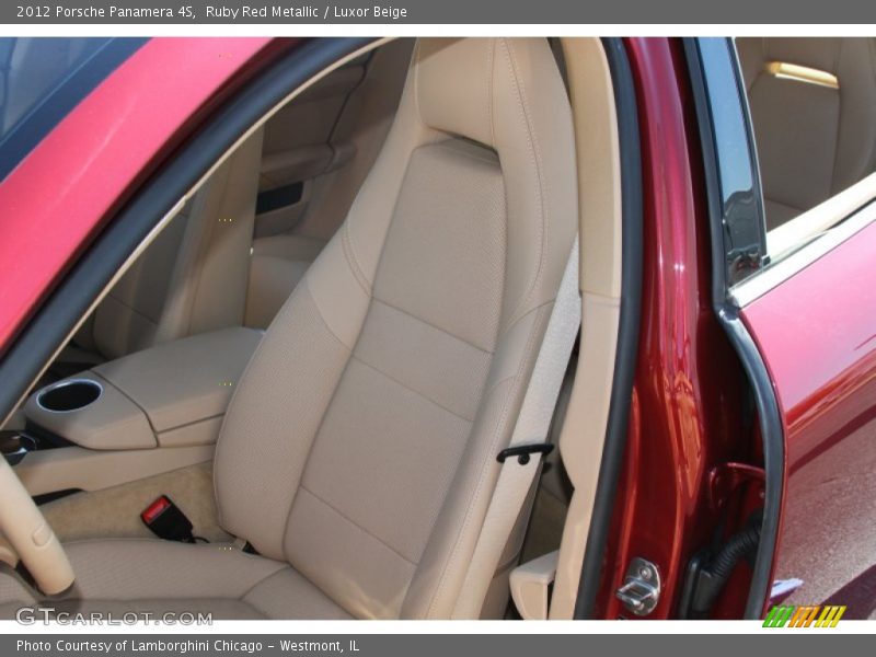 Ruby Red Metallic / Luxor Beige 2012 Porsche Panamera 4S