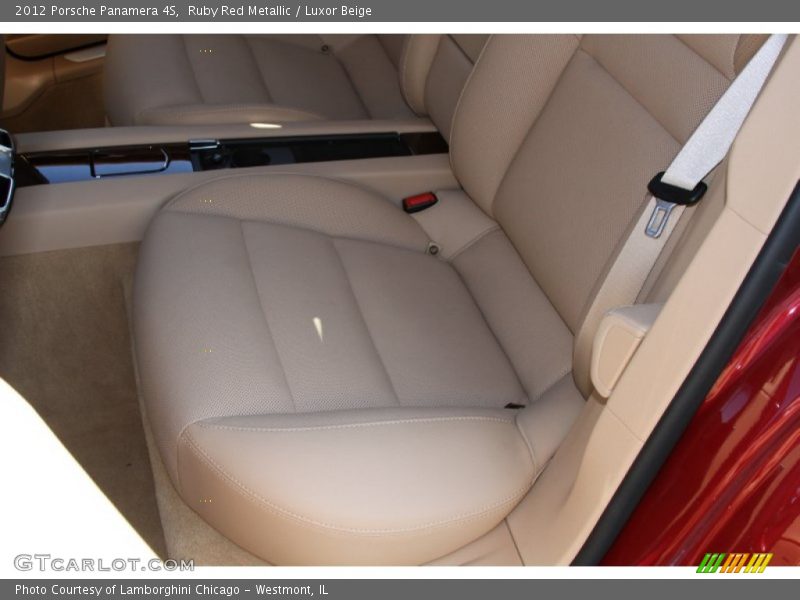 Rear Seat of 2012 Panamera 4S