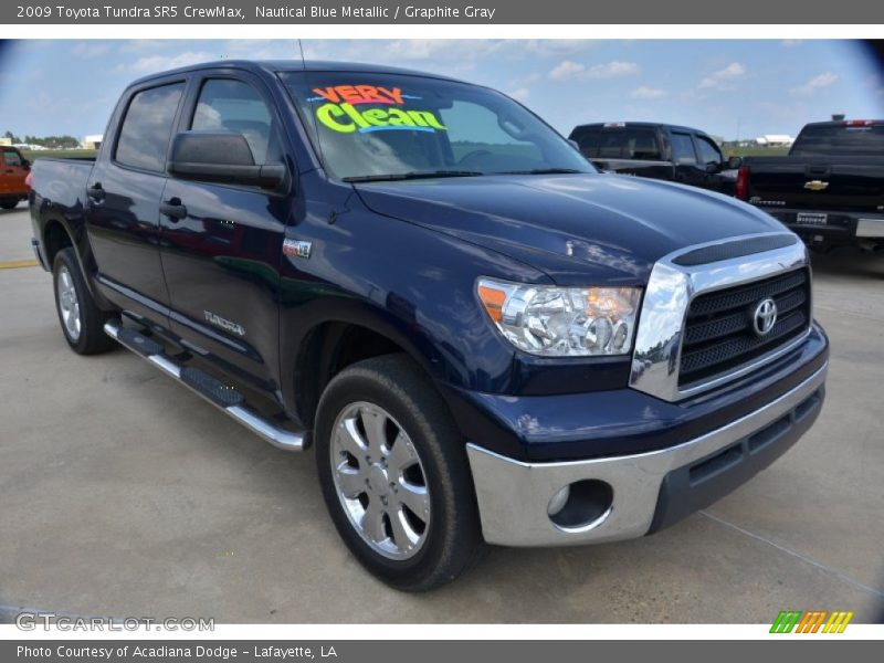Nautical Blue Metallic / Graphite Gray 2009 Toyota Tundra SR5 CrewMax