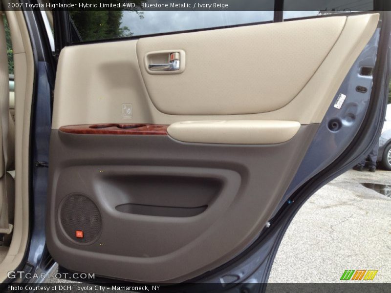Bluestone Metallic / Ivory Beige 2007 Toyota Highlander Hybrid Limited 4WD