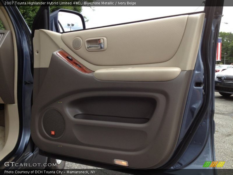 Bluestone Metallic / Ivory Beige 2007 Toyota Highlander Hybrid Limited 4WD