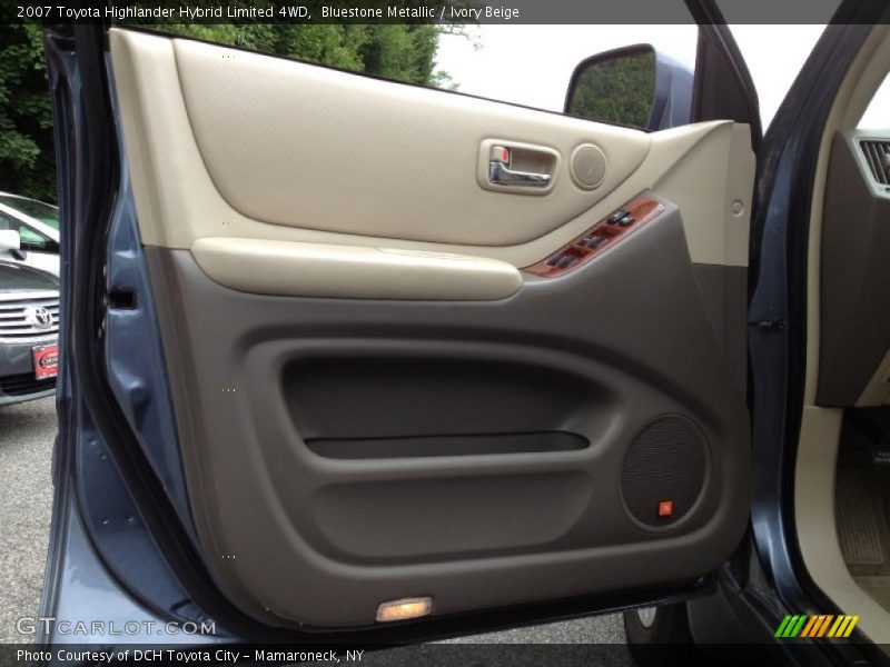 Bluestone Metallic / Ivory Beige 2007 Toyota Highlander Hybrid Limited 4WD