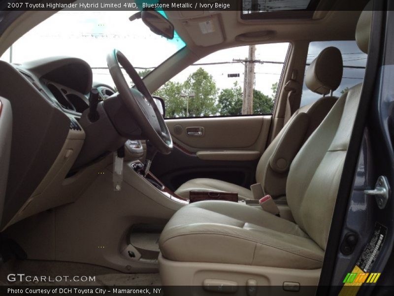 Bluestone Metallic / Ivory Beige 2007 Toyota Highlander Hybrid Limited 4WD