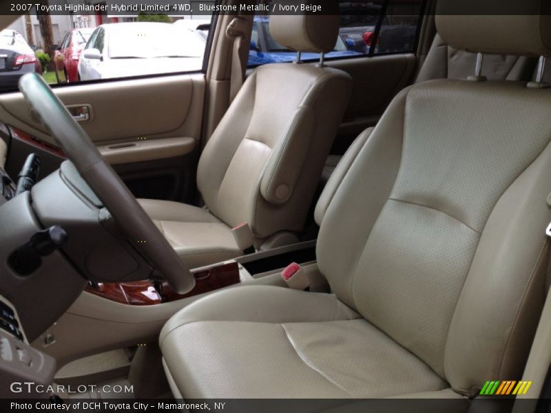 Bluestone Metallic / Ivory Beige 2007 Toyota Highlander Hybrid Limited 4WD