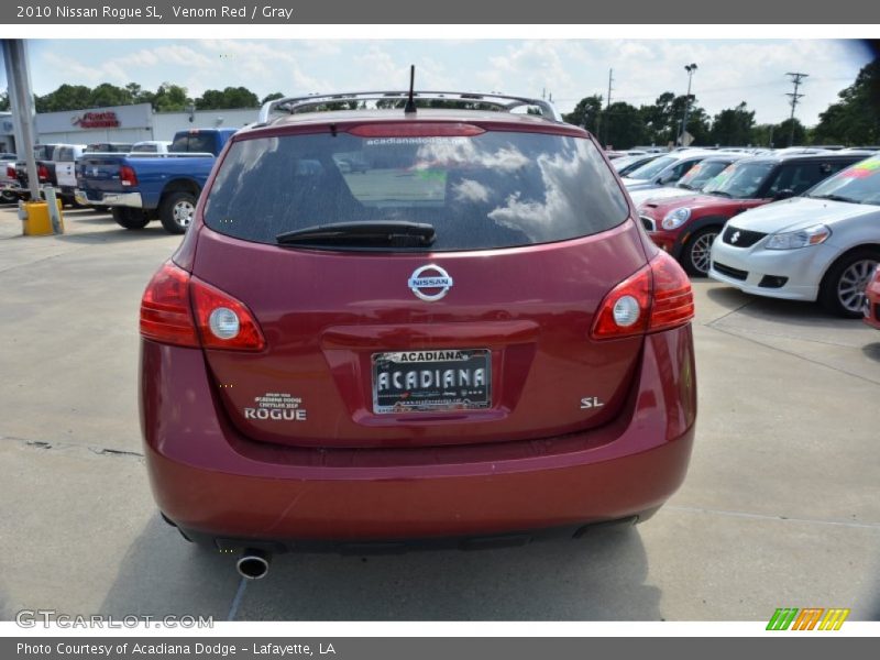 Venom Red / Gray 2010 Nissan Rogue SL