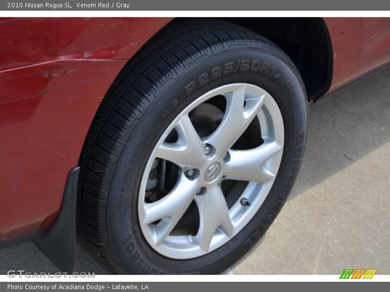 Venom Red / Gray 2010 Nissan Rogue SL