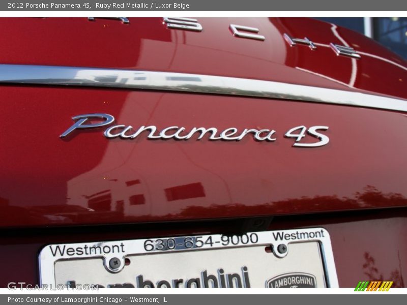 Ruby Red Metallic / Luxor Beige 2012 Porsche Panamera 4S