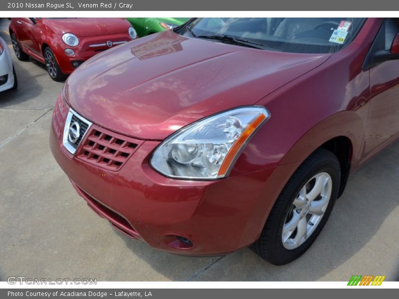 Venom Red / Gray 2010 Nissan Rogue SL