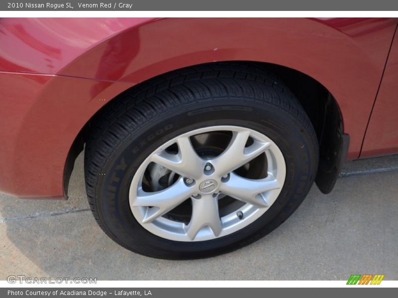 Venom Red / Gray 2010 Nissan Rogue SL