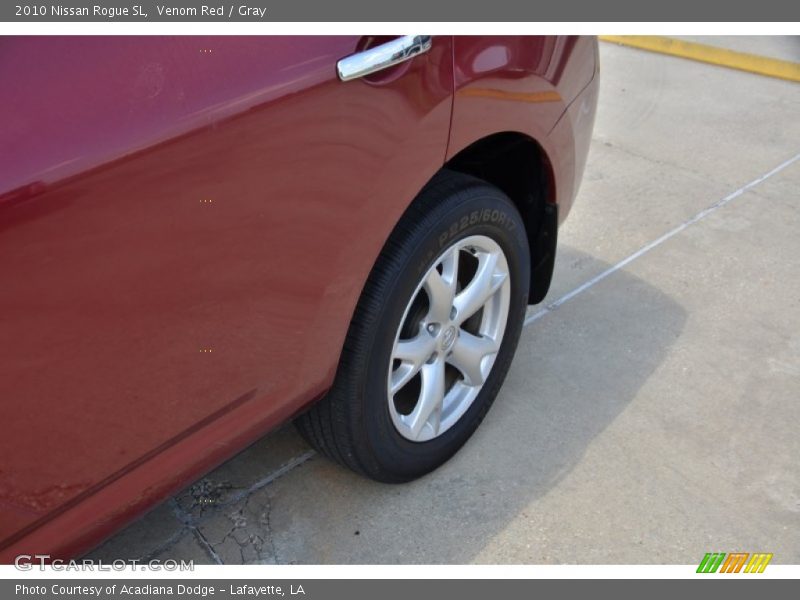 Venom Red / Gray 2010 Nissan Rogue SL