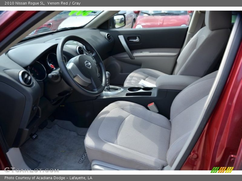 Venom Red / Gray 2010 Nissan Rogue SL