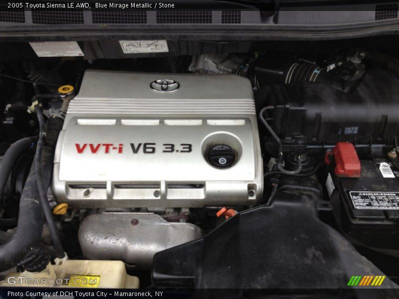 Blue Mirage Metallic / Stone 2005 Toyota Sienna LE AWD