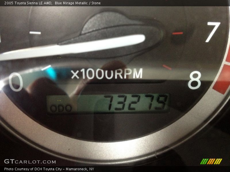 Blue Mirage Metallic / Stone 2005 Toyota Sienna LE AWD