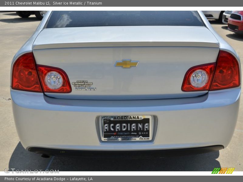 Silver Ice Metallic / Titanium 2011 Chevrolet Malibu LS