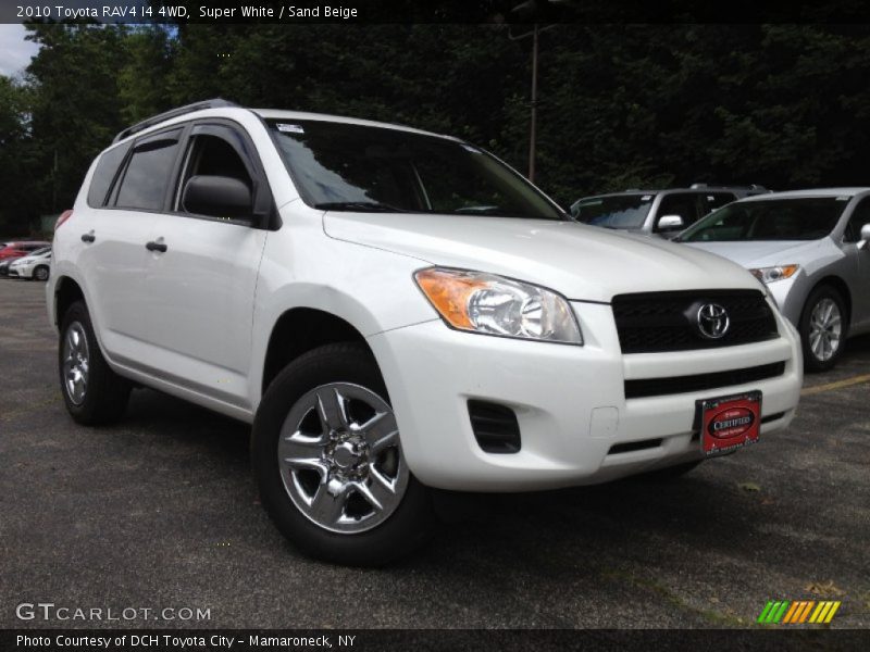 Super White / Sand Beige 2010 Toyota RAV4 I4 4WD