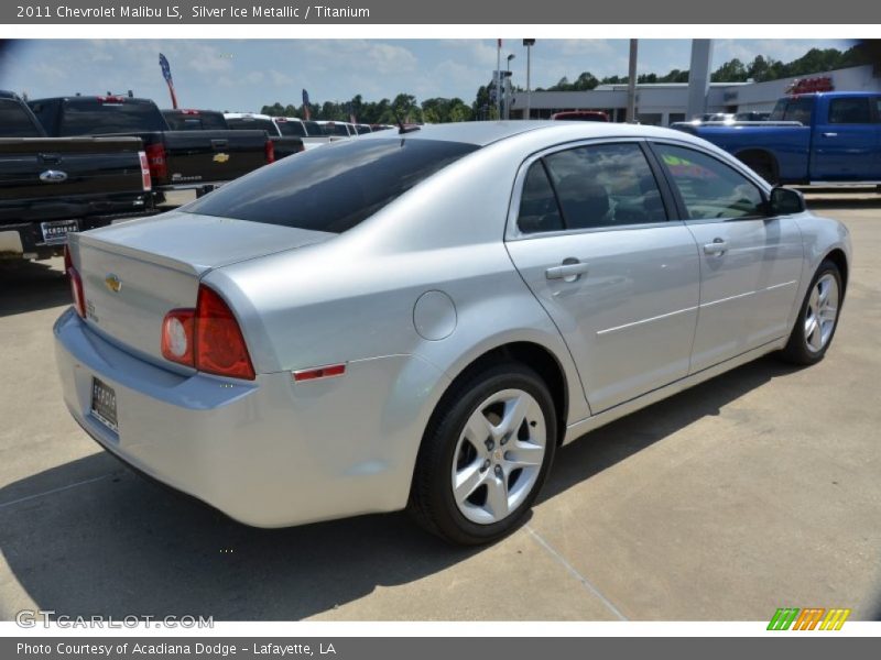Silver Ice Metallic / Titanium 2011 Chevrolet Malibu LS