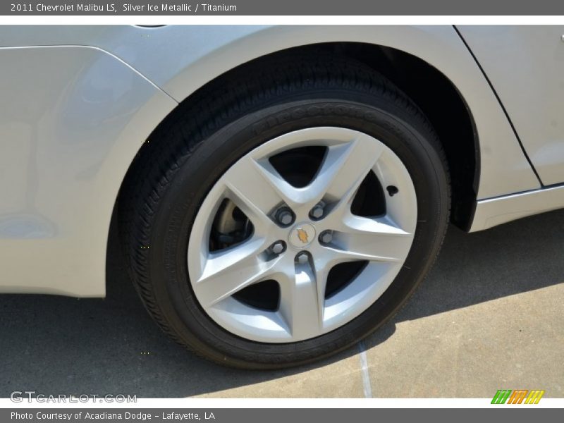 Silver Ice Metallic / Titanium 2011 Chevrolet Malibu LS