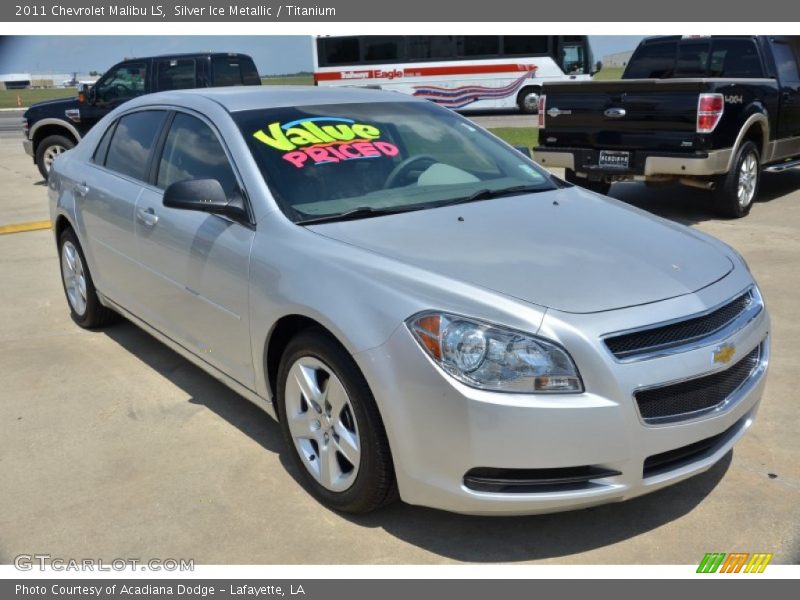 Silver Ice Metallic / Titanium 2011 Chevrolet Malibu LS