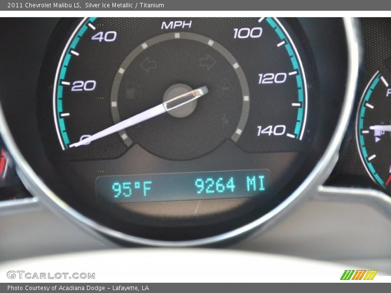 Silver Ice Metallic / Titanium 2011 Chevrolet Malibu LS