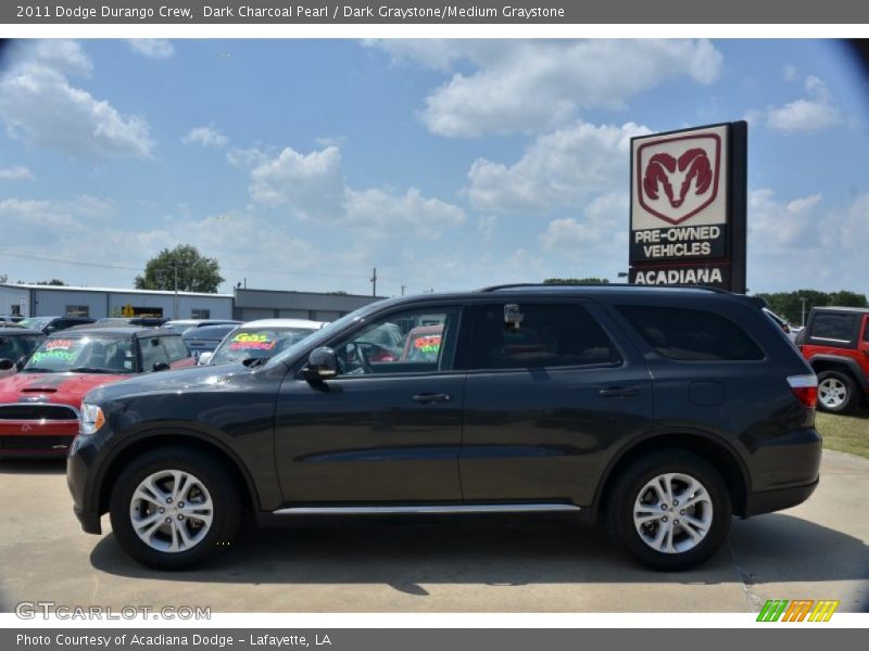 Dark Charcoal Pearl / Dark Graystone/Medium Graystone 2011 Dodge Durango Crew