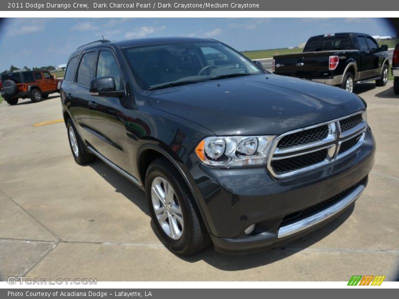 Dark Charcoal Pearl / Dark Graystone/Medium Graystone 2011 Dodge Durango Crew