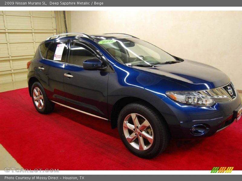 Deep Sapphire Metallic / Beige 2009 Nissan Murano SL