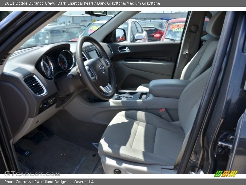 Dark Charcoal Pearl / Dark Graystone/Medium Graystone 2011 Dodge Durango Crew
