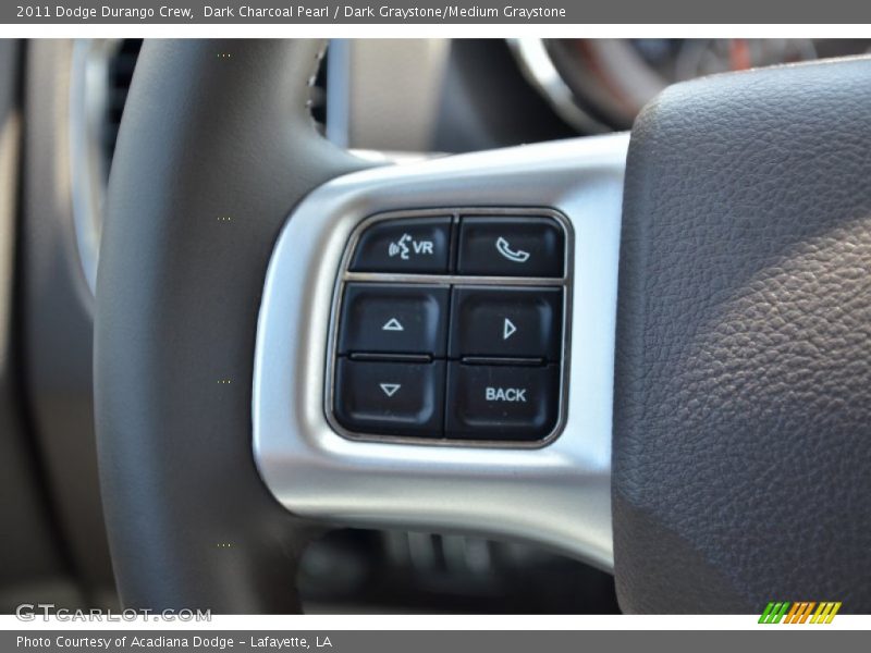 Dark Charcoal Pearl / Dark Graystone/Medium Graystone 2011 Dodge Durango Crew