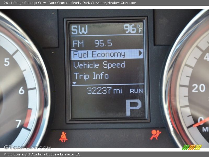 Dark Charcoal Pearl / Dark Graystone/Medium Graystone 2011 Dodge Durango Crew