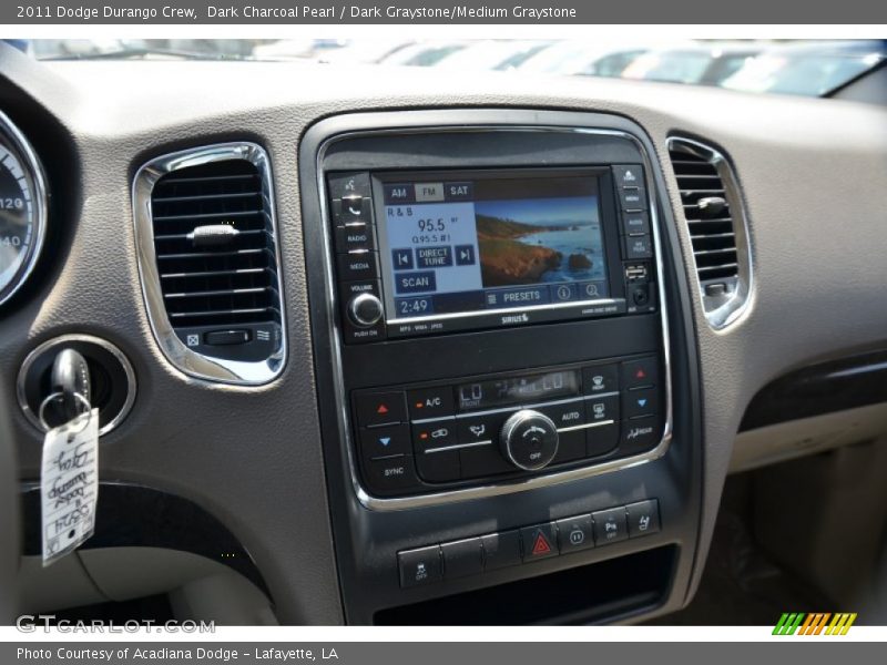Dark Charcoal Pearl / Dark Graystone/Medium Graystone 2011 Dodge Durango Crew