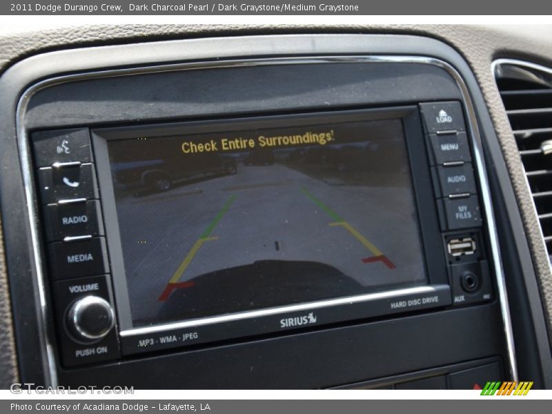 Dark Charcoal Pearl / Dark Graystone/Medium Graystone 2011 Dodge Durango Crew