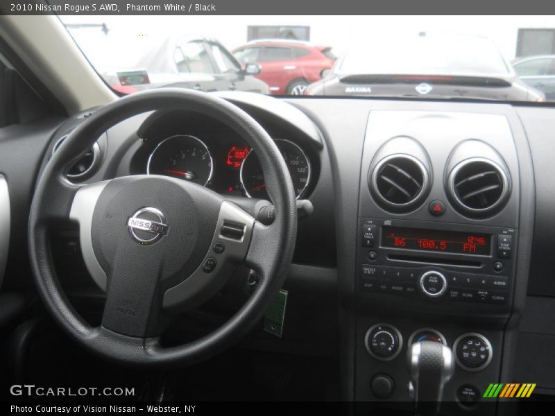 Phantom White / Black 2010 Nissan Rogue S AWD